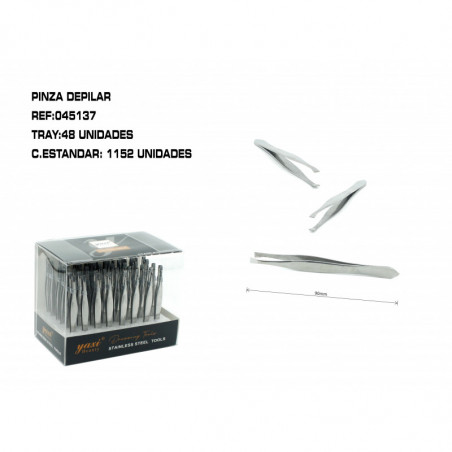 EXP. PINZA DEPILAR PLANA 48/U
