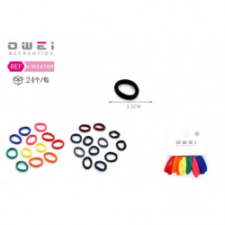 PACK12 GOMAS 3.5CM SURT....
