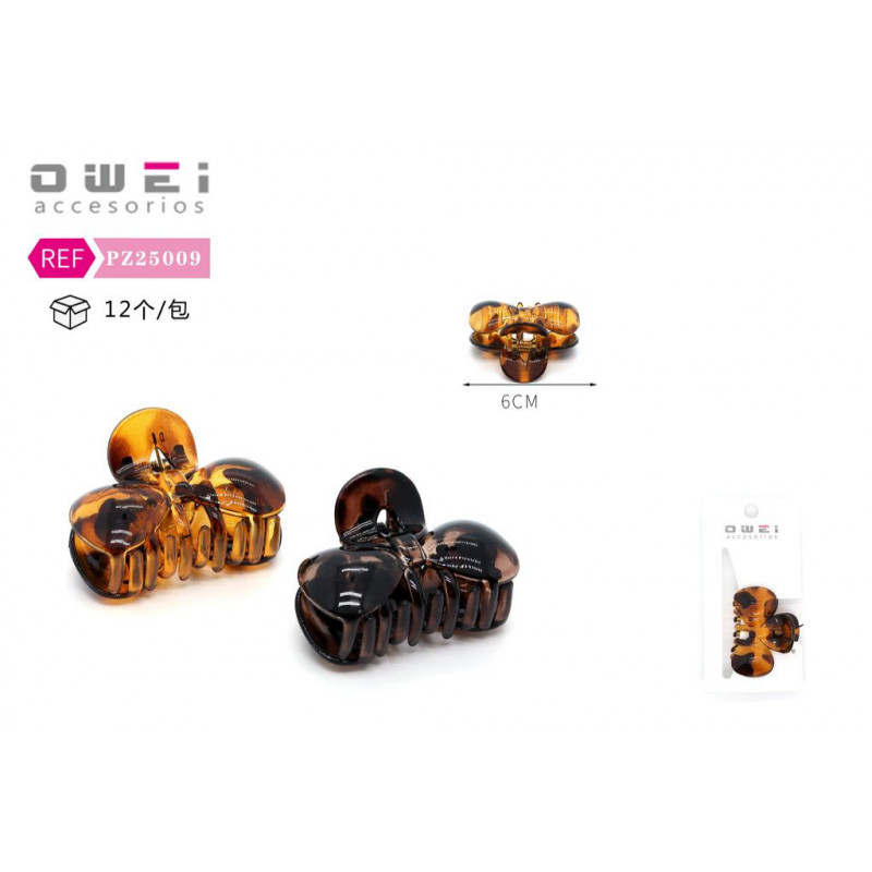 PINZA DE PELO 6CM 12/U PZ25009 OW
