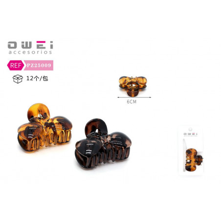 PINZA DE PELO 6CM 12/U PZ25009 OW