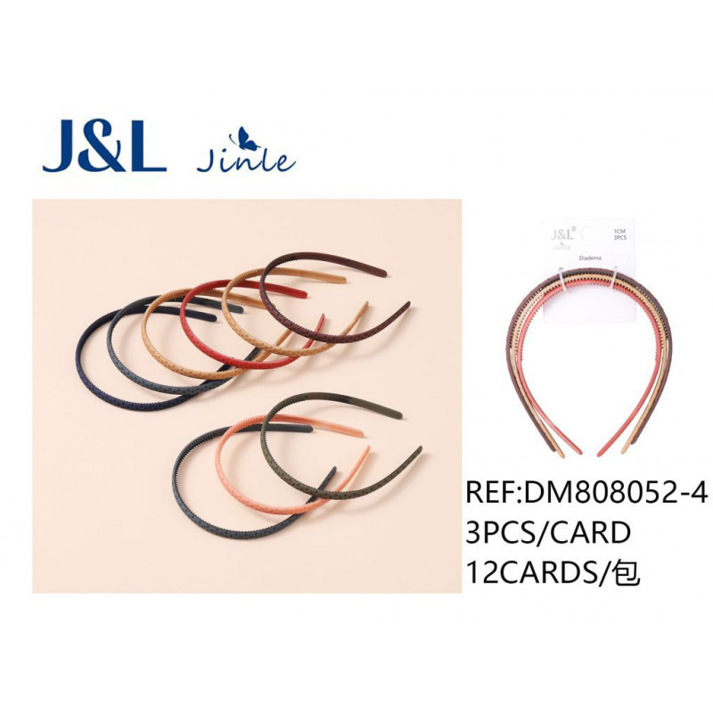 PACK3 DIADEMAS SURT. 12/U DM808052-4