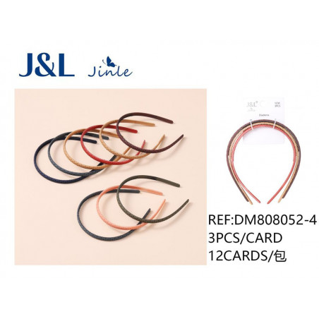 PACK3 DIADEMAS SURT. 12/U DM808052-4