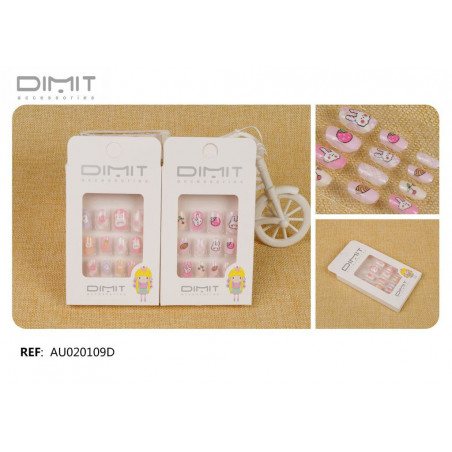 UÑAS POSTIZAS NIÑAS 12/U AU020109D