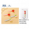 PACK4 HORQUILLAS FRUTAS 5CM 12/U CL828037-8
