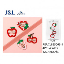 PACK4 RANAS 4CM FRUTAS 12/U...