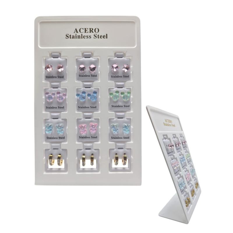 PENDIENTES ACERO SURT. 12/U ED4112