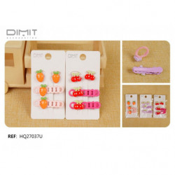 PACK GOMAS+PINZAS FRUTAS...