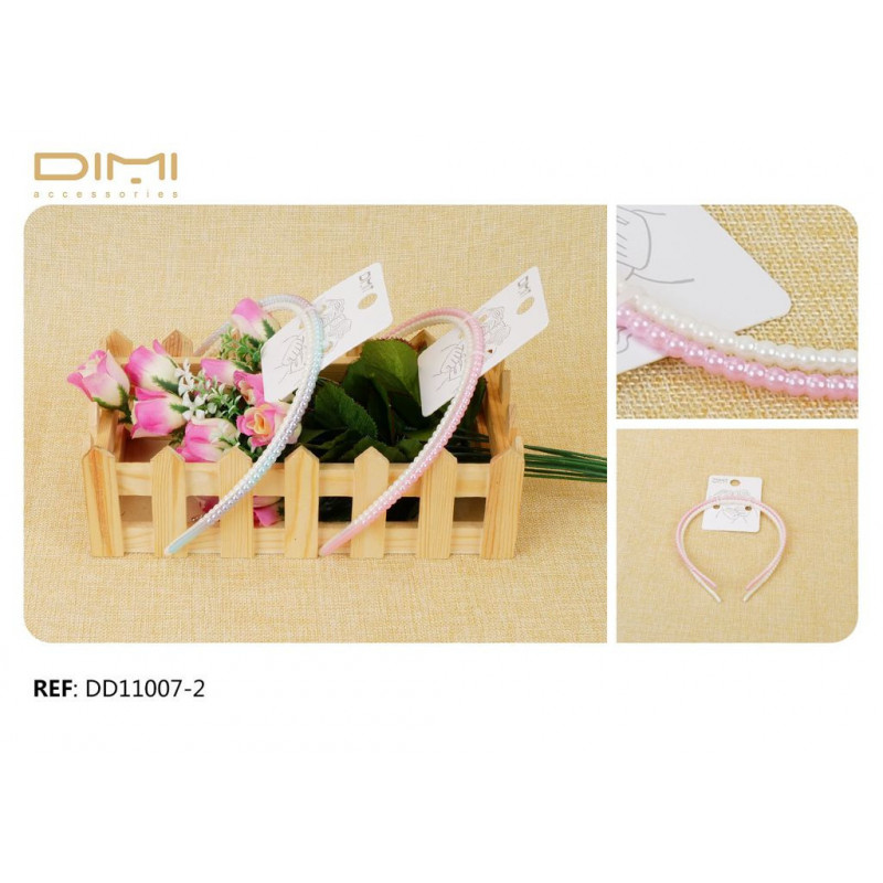 DIADEMA DE NIÑAS COLORIDAS 12/U DD11007-2