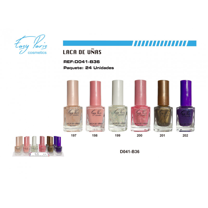 LACA DE UÑAS 24/U BANDEJA