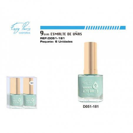 LACA DE UÑAS 9 DIAS 6/U
