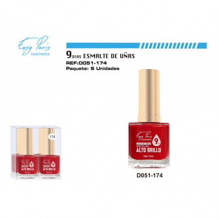 LACA DE UÑAS 9 DIAS 6/U