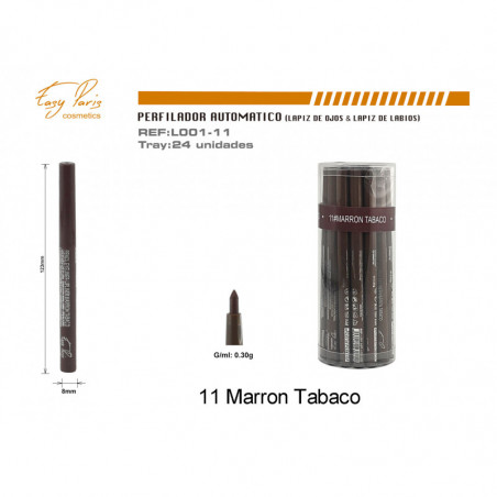 PERFILAD.OJOS AUTOMA. MARRON TABACO 24/U