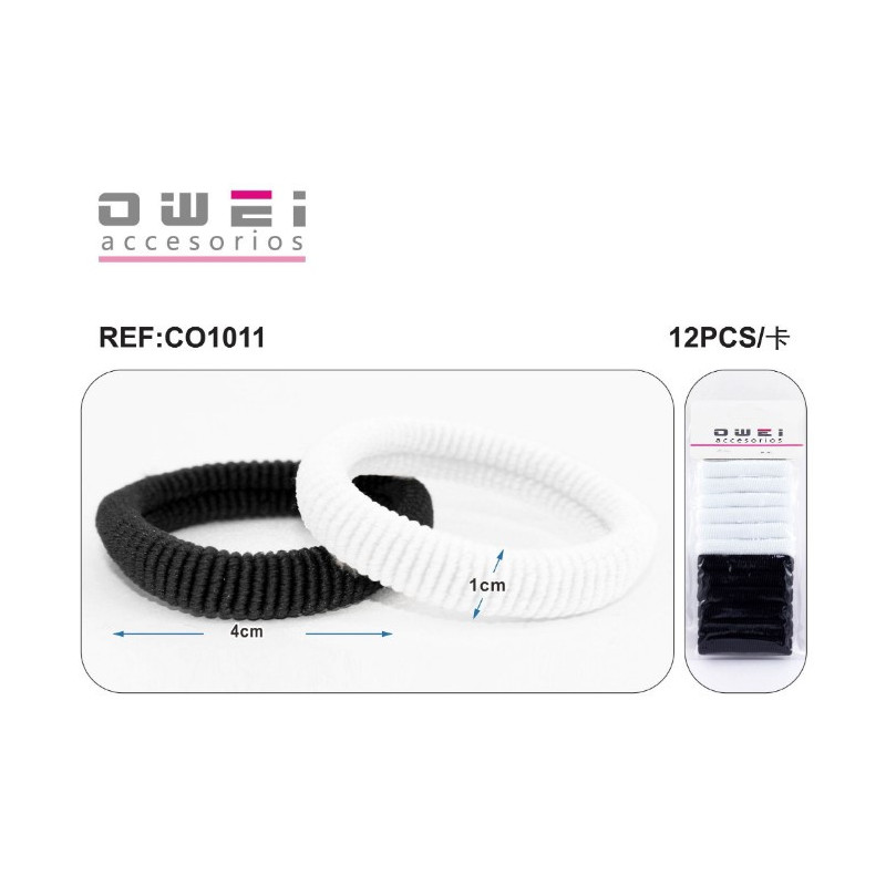 PACK GOMA B/N 12/U CO1011 OW