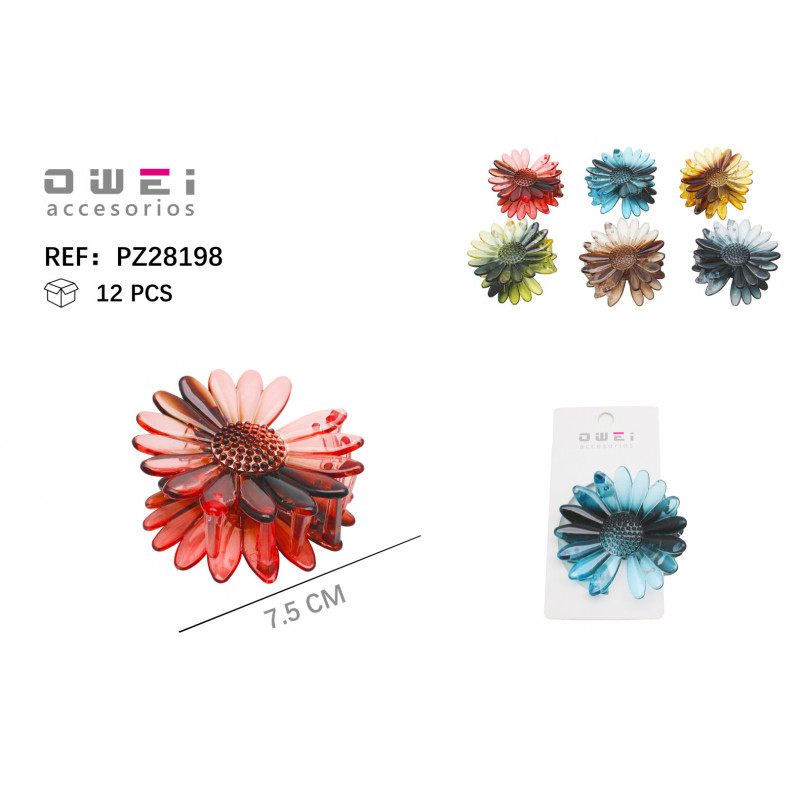 PINZA DE PELO 7.5CM 12/U PZ28198 OW