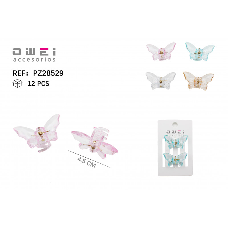 PINZA DE PELO 4CM 12/P PZ28529 OW