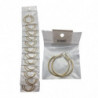 PEND.AROS GOLD 3CM ACERO. 12/P NS