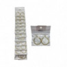 PEND.AROS GOLD 2CM ACERO. 12/P NS