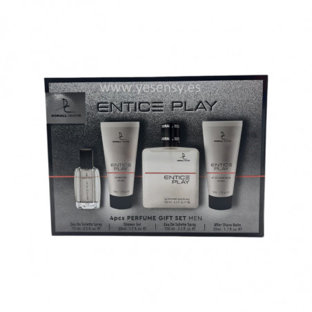 ENTICE PLAY EST.EAU 100ML+GEL+CREMA+MINI DORALL.