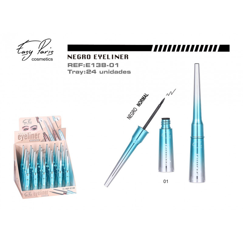 EYELINER LIQ.NEGRO PINCEL BLAND. 24/U