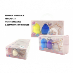 ESPONJA DE MAQUILLAJE 6/U