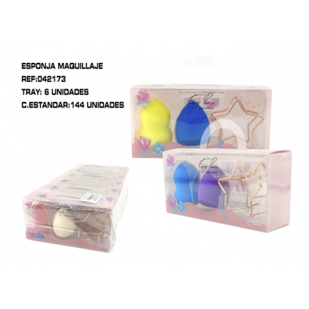 ESPONJA DE MAQUILLAJE 6/U