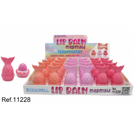 LIP BALM MERMAID COLA SIRENA 24/U 11228