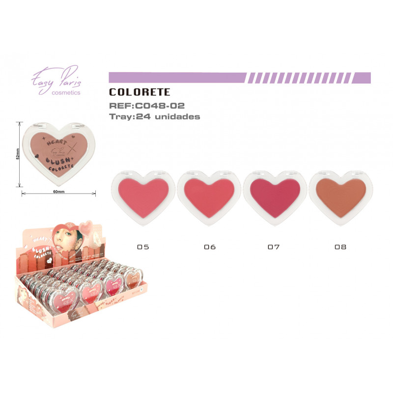 COLORETE HEART BLUSH 24/U