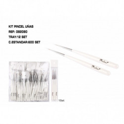 SET 3 PINCEL MANICURA 12/U