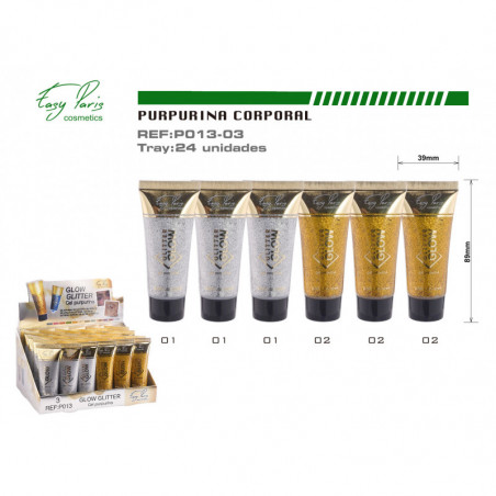 GLITTER PURPURINA EN GEL 24/U