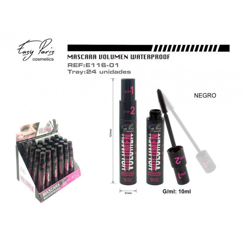 MASCARA VOLUMEN WATERPROOF 24/U