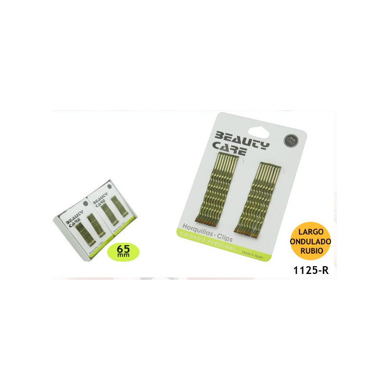 CLIP 6.5CM L.ONDULAD.RUBIO 24/U 1125R