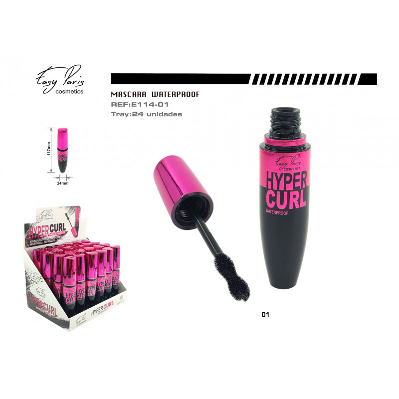 MASCARA NEG.HYPER CURL WATERPROOF 24