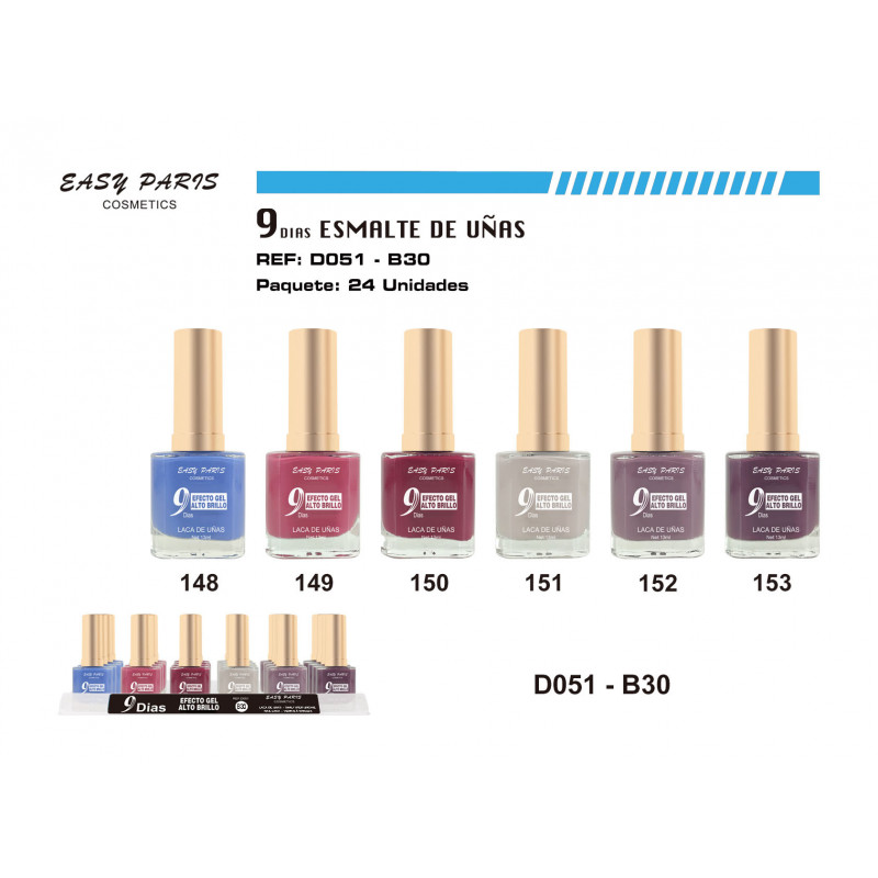 LACA DE UÑAS 9 DIAS 24/U