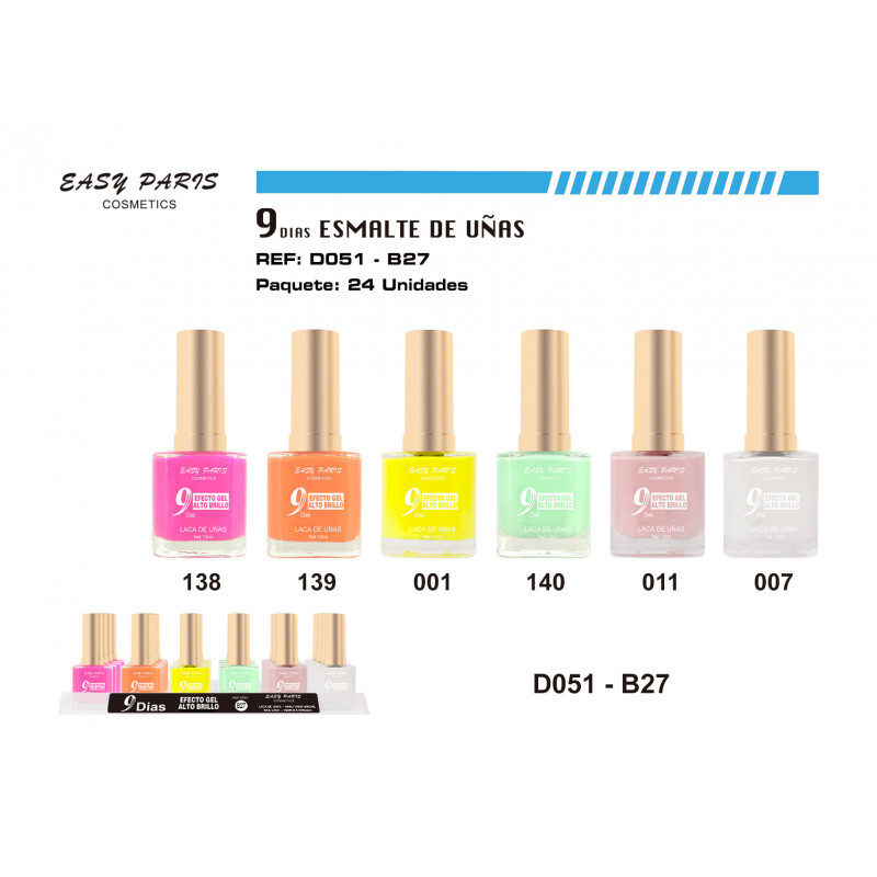 LACA DE UÑAS 9 DIAS 24/U