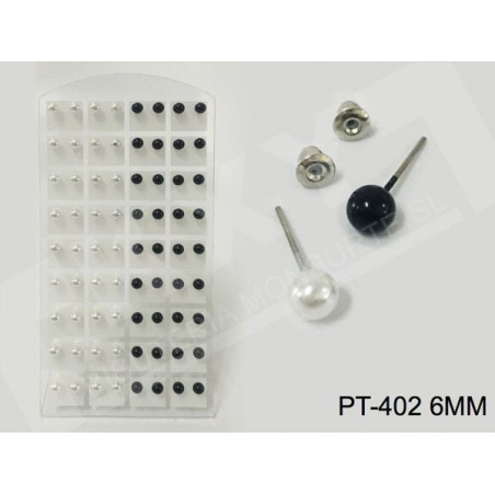 PEND.BLANC.NEG.6MM 36/P M