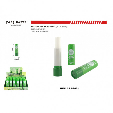 PROTECTOR LABIAL ALOE VERA 24/U
