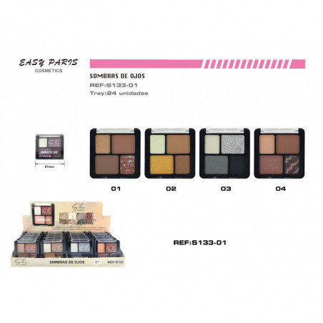 S.DE OJOS 4COLORS 24/U