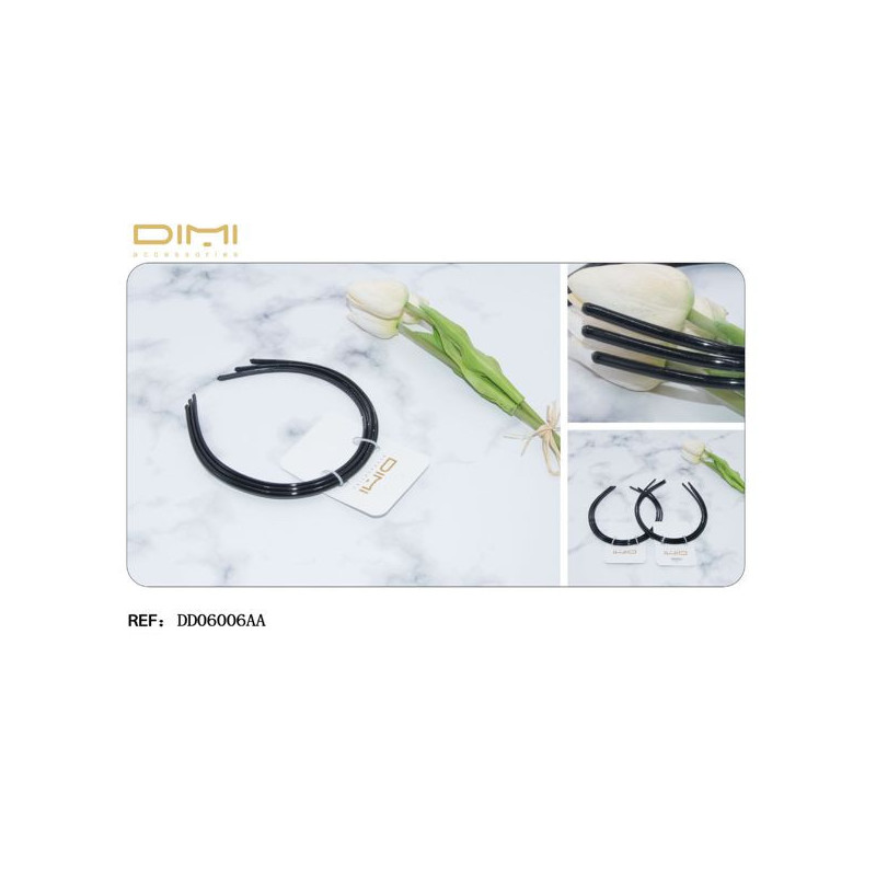 PACK 3 DIADEMAS NGR 5CM 12/U DD06006AA DM