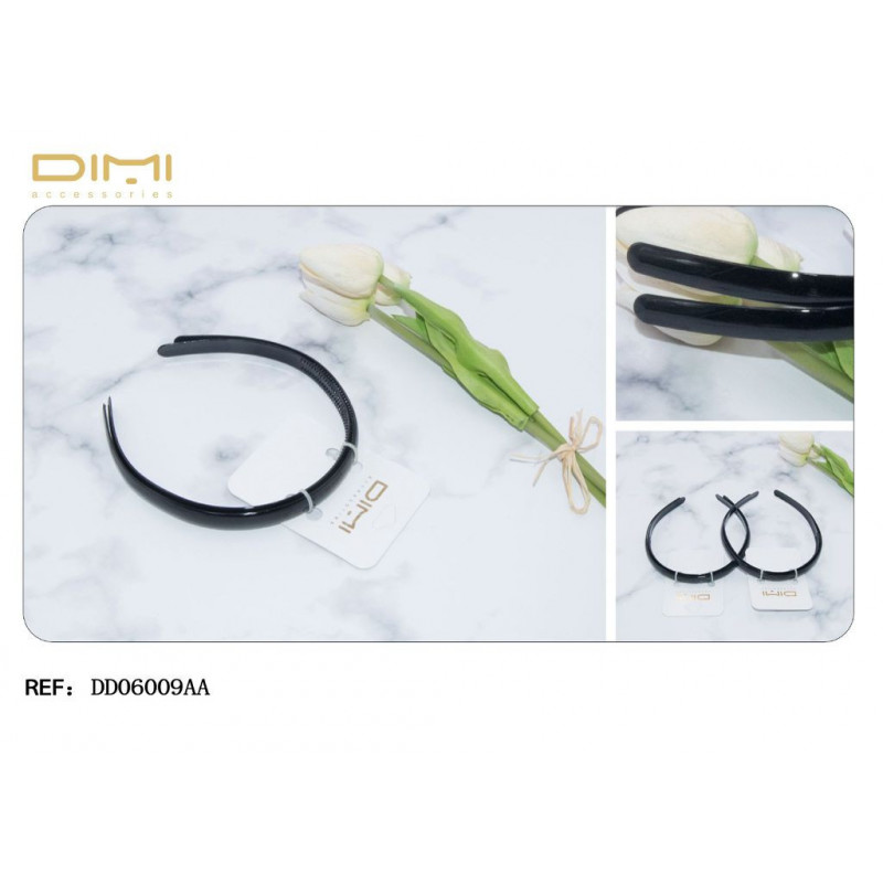 2 DIADEMAS NGR 1.2CM 12/U DD06009AA