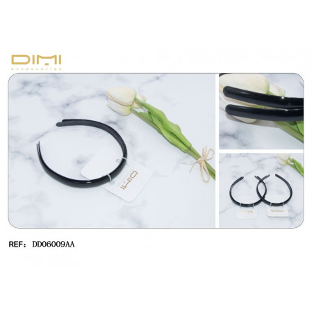 2 DIADEMAS NGR 1.2CM 12/U DD06009AA