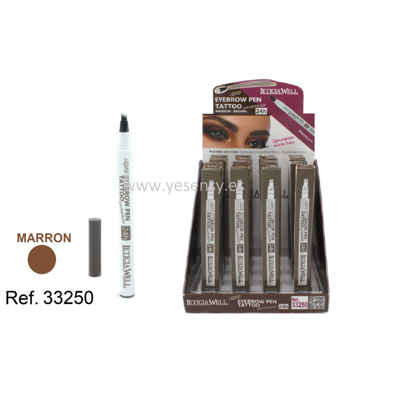 ROTULADOR CEJAS EYEBROW TATTO MARRON 16/U 33250 L.W