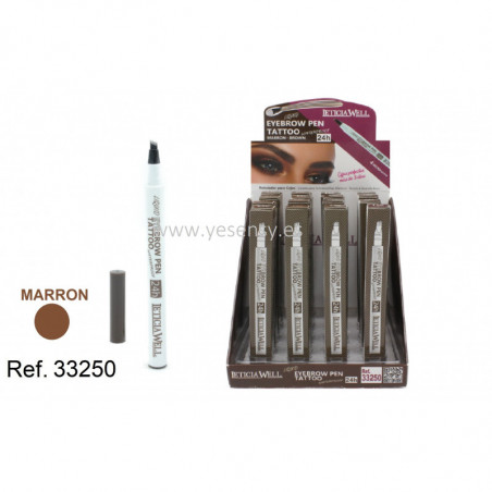 ROTULADOR CEJAS EYEBROW TATTO MARRON 16/U 33250 L.W