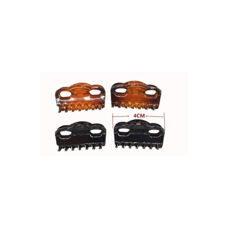 PINZA DE PELO 4CM NEG/CARY 48/U N/B
