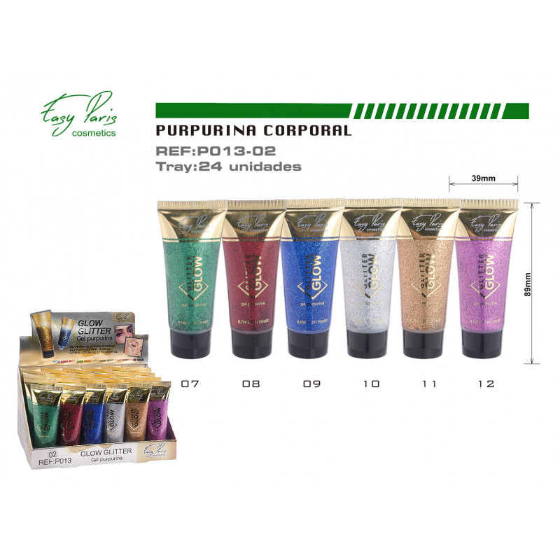 GLITTER PURPURINA EN GEL 24/U