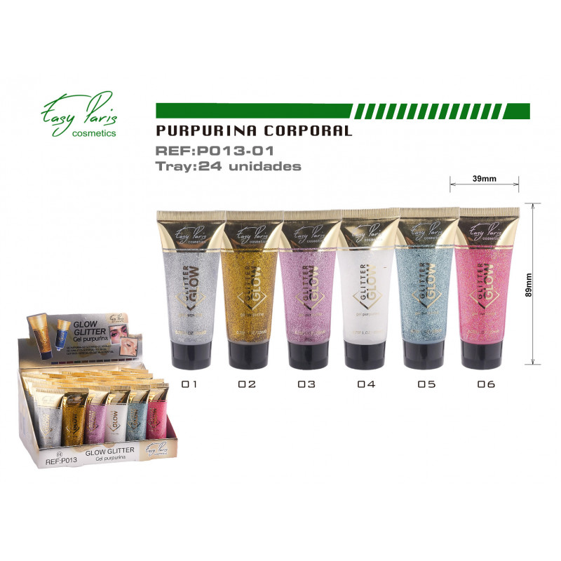 GLITTER PURPURINA EN GEL 24/U