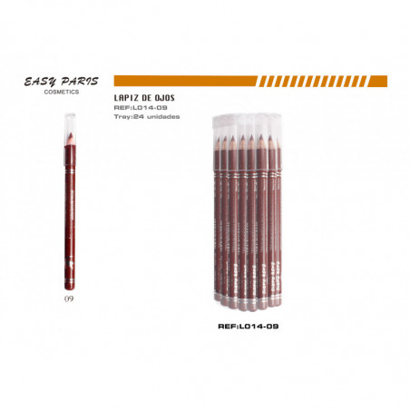 LAPIZ CORTO DE MADERA MARRON 24/U