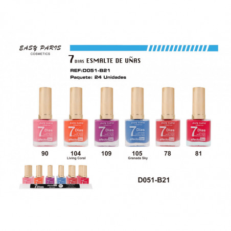 LACA DE UÑAS 7 DIAS 24/U