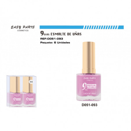 LACA DE UÑAS 9 DIAS 6/U 144/U