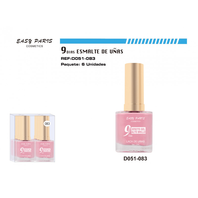LACA DE UÑAS 9DIAS 6/U