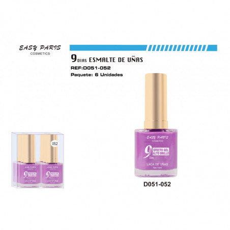 LACA DE UÑAS 9 DIAS 6/U
